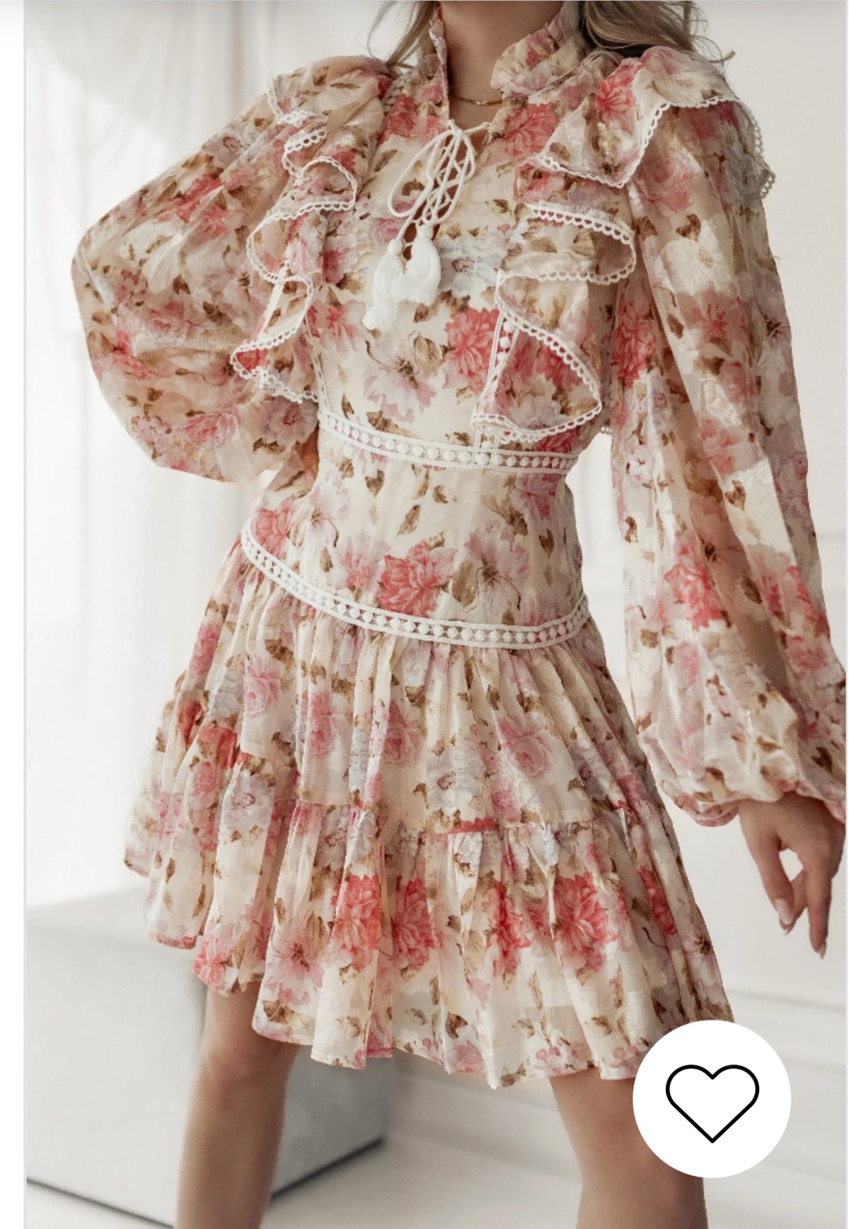 Robe fleuri dentelle