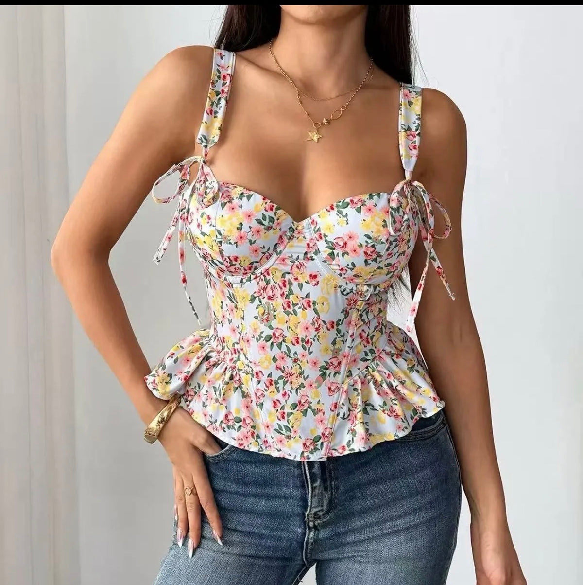 Bustier fleuri